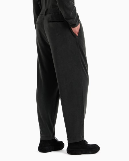 A|x Armani Exchange Cotton-blend Single-darted Trousers