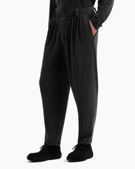 A|x Armani Exchange Cotton-blend Single-darted Trousers