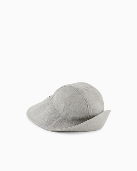 A|x Armani Exchange Cotton Hat With Leather Details