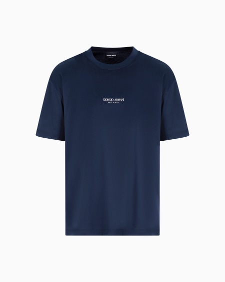 a|x armani exchange Cotton interlock crew-neck T-shirt