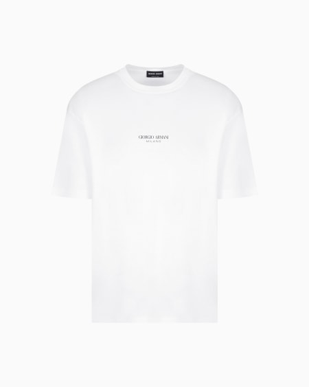 a|x armani exchange Cotton interlock crew-neck T-shirt