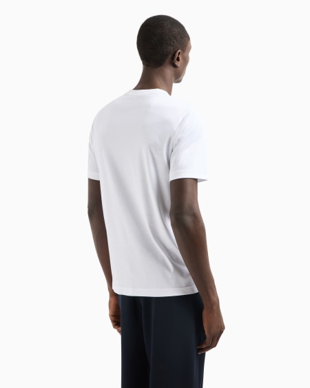A|x Armani Exchange Cotton-interlock T-shirt With Embroidered Logo