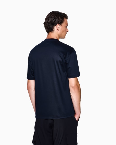 A|x Armani Exchange Cotton-interlock T-shirt With Embroidered Logo