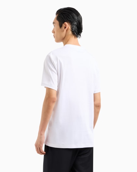A|x Armani Exchange Cotton-interlock T-shirt With Embroidered Logo