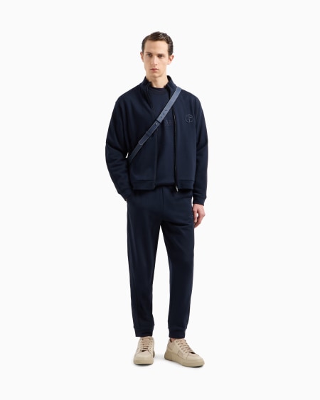 A|x Armani Exchange Cotton-jersey Fleece And Cashmere Joggers