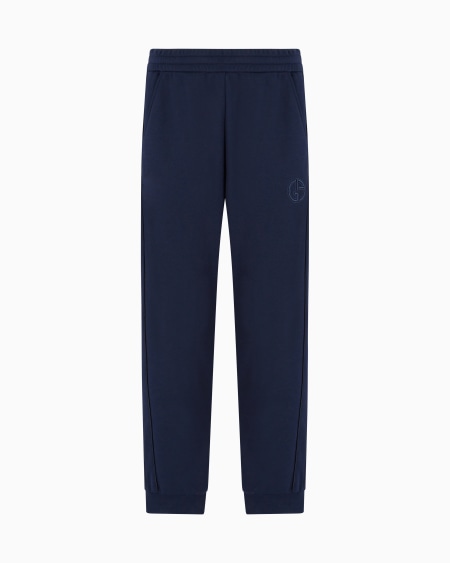 a|x armani exchange Cotton-jersey fleece and cashmere joggers