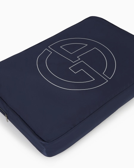 A|x Armani Exchange Cotton-terry Beach Towel With Oversized Jacquard GA Logo