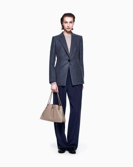 A|x Armani Exchange Crew-neck Ribbed Jumper In Virgin Wool