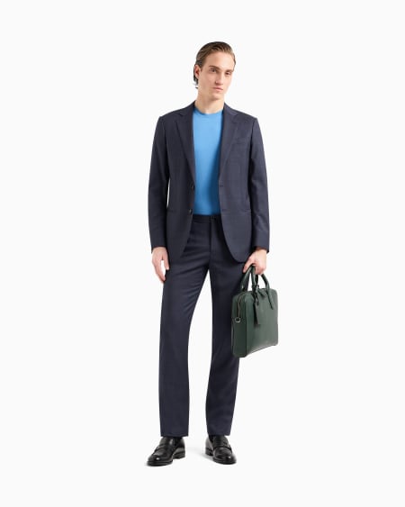 A|x Armani Exchange Crew-neck Short-sleeved T-shirt In Stretch Viscose Jersey