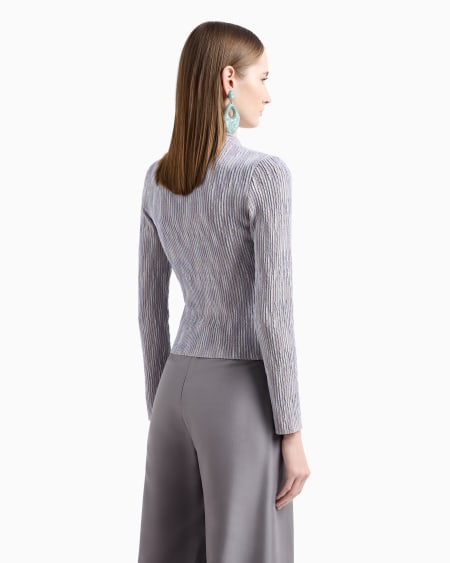 A|x Armani Exchange Cupro And Viscose Blend Zip-up Jacket