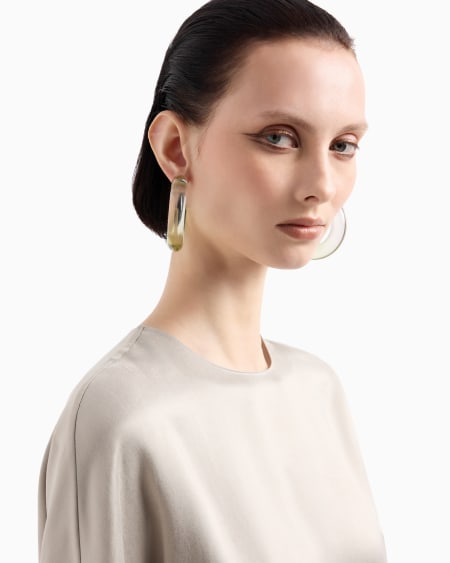 A|x Armani Exchange Cupro And Viscose Crew-neck Blouse