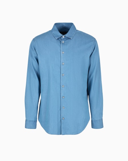 a|x armani exchange Denim Collection cotton denim shirt