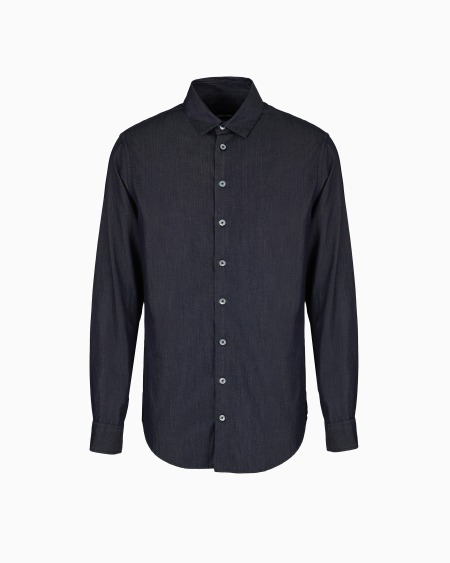 a|x armani exchange Denim Collection cotton denim shirt