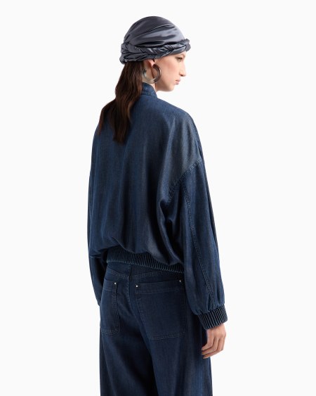 A|x Armani Exchange Denim Collection Lyocell Blouson