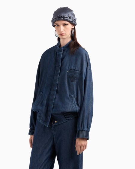A|x Armani Exchange Denim Collection Lyocell Blouson