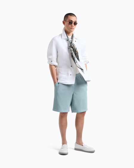 A|x Armani Exchange Embroidered Viscose Crew-neck T-Shirt