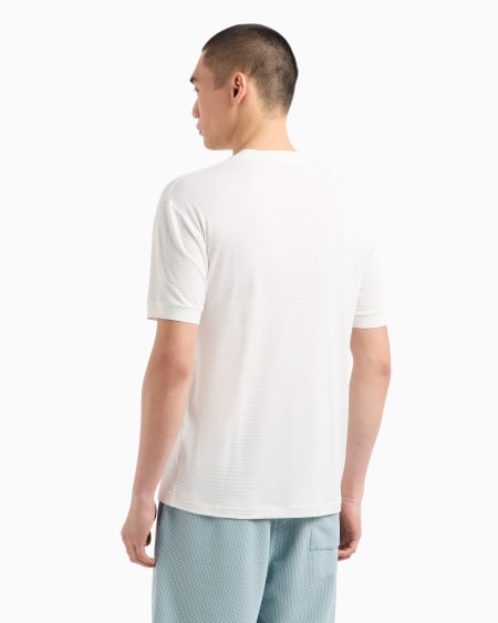 A|x Armani Exchange Embroidered Viscose Crew-neck T-Shirt