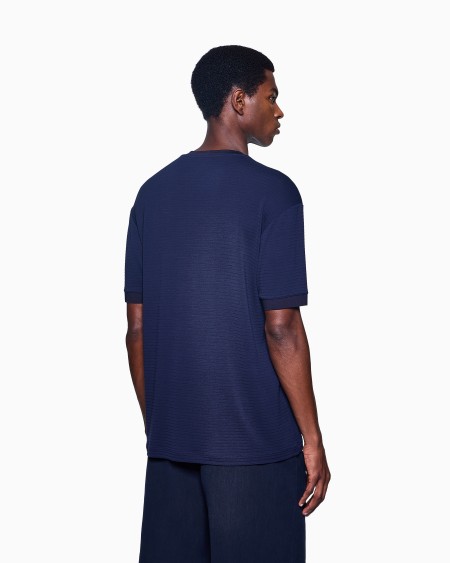 A|x Armani Exchange Embroidered Viscose Crew-neck T-Shirt