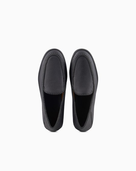 A|x Armani Exchange Galleria 3 Deerskin Slip-ons With Threading