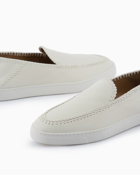 A|x Armani Exchange Galleria 3 Nappa-leather Slip-ons