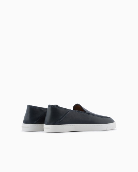 A|x Armani Exchange Galleria 3 Nappa-leather Slip-ons