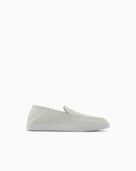 a|x armani exchange Galleria 3 nappa-leather slip-ons