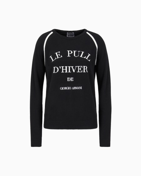 a|x armani exchange Giorgio Armani Neve cashmere crew-neck sweater