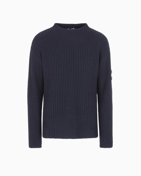 a|x armani exchange Giorgio Armani Neve jumper in wool and cashmere