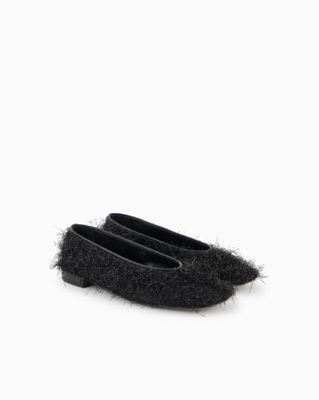 A|x Armani Exchange Giorgio Armani X 10 Corso Como Faux-fur Fabric Ballerinas