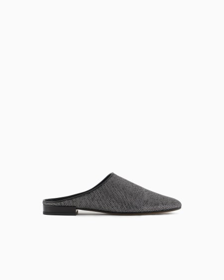 a|x armani exchange Giorgio Armani x 10 Corso Como mules in lurex fabric and leather