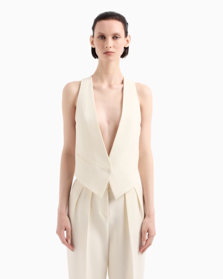 A|x Armani Exchange Glitter Jacquard Silk-cady Single-breasted Jacket