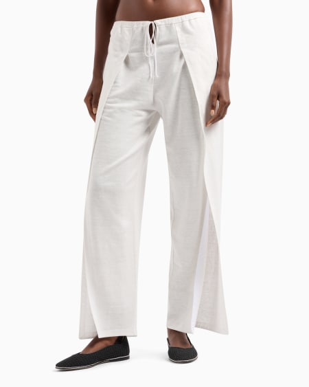 A|x Armani Exchange Hemp Jersey Relaxed-fit Trousers