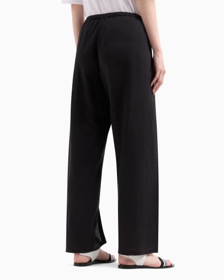 A|x Armani Exchange Hemp Jersey Relaxed-fit Trousers