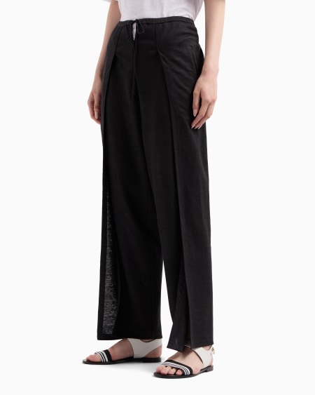 A|x Armani Exchange Hemp Jersey Relaxed-fit Trousers