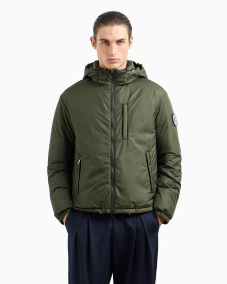 A|x Armani Exchange Hooded Blouson With Goose-down Padding ASV
