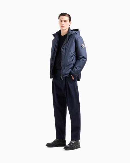 A|x Armani Exchange Hooded Blouson With Goose-down Padding ASV