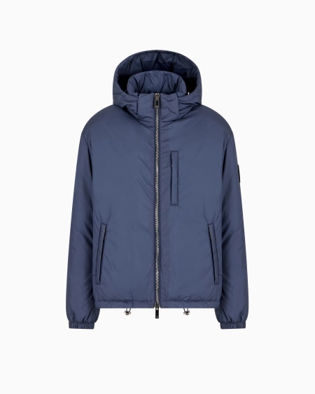 a|x armani exchange Hooded blouson with goose-down padding ASV