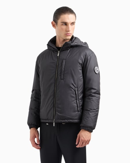 A|x Armani Exchange Hooded Blouson With Goose-down Padding ASV