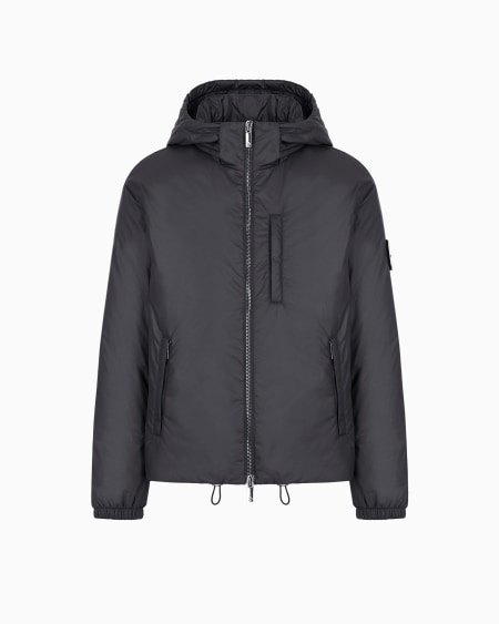a|x armani exchange Hooded blouson with goose-down padding ASV