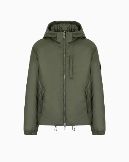 a|x armani exchange Hooded blouson with goose-down padding ASV