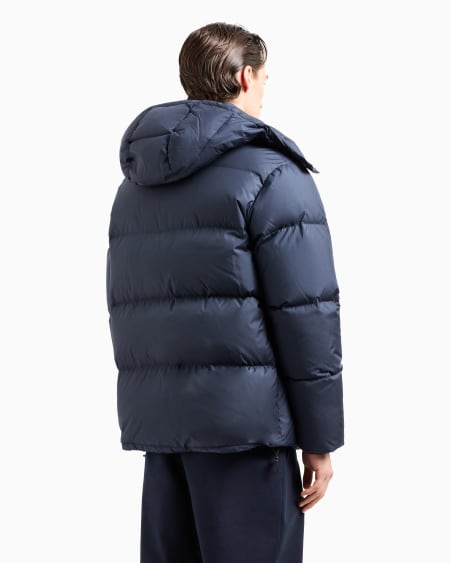 A|x Armani Exchange Hooded Bomber Jacket With Goose-down Padding ASV