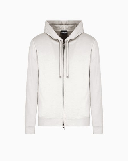 a|x armani exchange Hooded sweatshirt in pure cashmere cloth