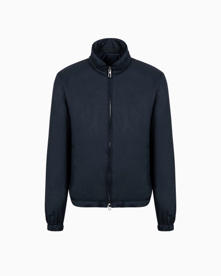 a|x armani exchange Icon cashmere-blend gabardine blouson