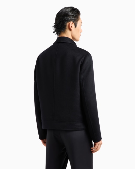 A|x Armani Exchange Icon Cashmere Casentino Wool Blouson