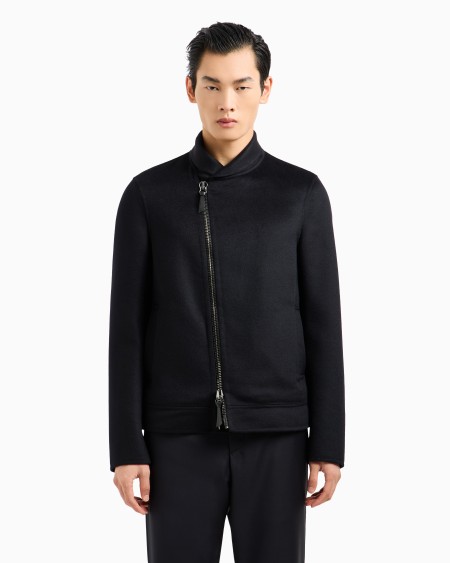 A|x Armani Exchange Icon Cashmere Casentino Wool Blouson
