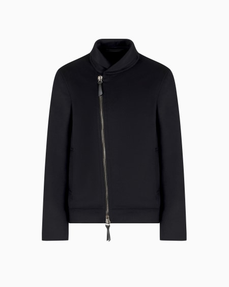 a|x armani exchange Icon cashmere Casentino wool blouson