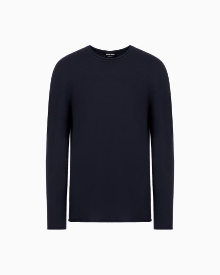 a|x armani exchange Icon cashmere interlock crew-neck jumper