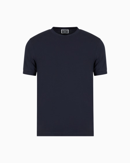 a|x armani exchange Icon Crew-neck T-shirt in stretch viscose jersey