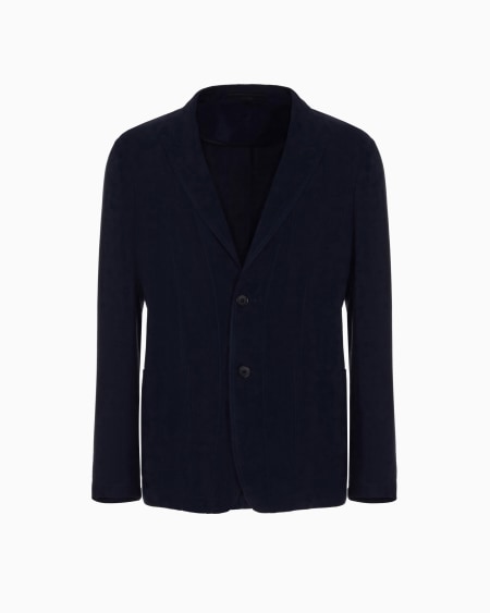 a|x armani exchange Icon single-breasted jacket in cupro