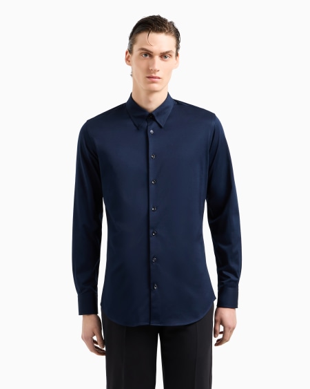 A|x Armani Exchange Icon Slim-fit Cotton Jersey Shirt